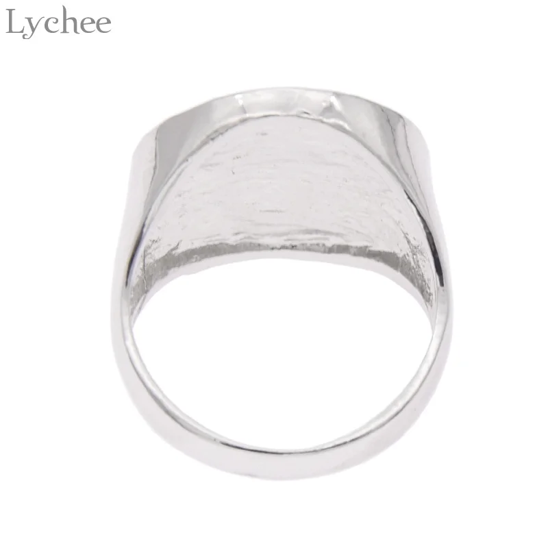 Личи в стиле Панк Сплав сатаны sigil of Lucifer кольцо серебро Цвет унисекс кольца