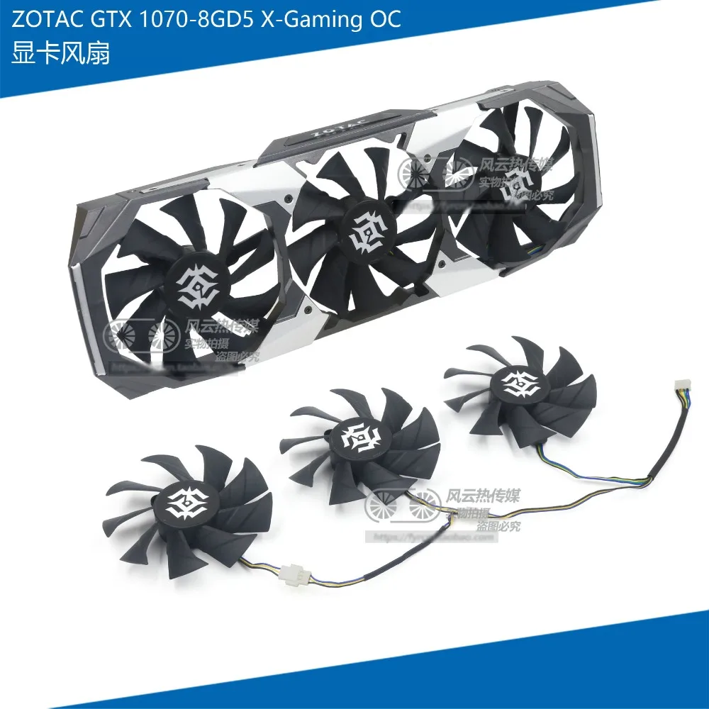 Новый оригинальный охлаждающий вентилятор для графической карты ZOTAC GTX1070 8GD5 X Gaming