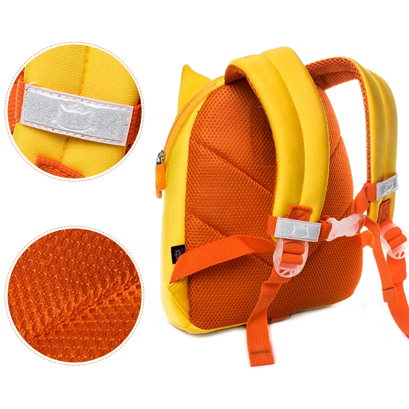 Cocomilo Little Kids School Bag Waterproof Cat Model Neoprene Children School Backpack Girls Lovely 3D Cute Cat  for 2-5 Years