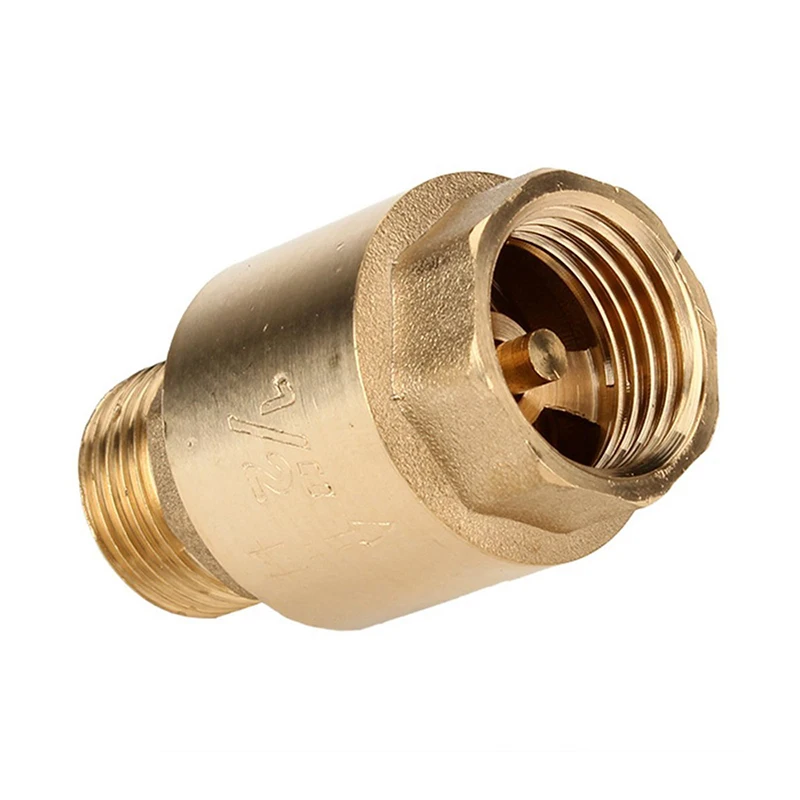 Golden water oil spring 1/2" thread BSPP Female Male In-line non-return valve | Обустройство дома