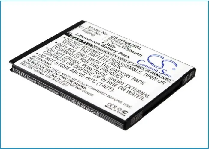 Аккумулятор Cameron Sino 1150 мАч для HTC ADR6425 ADR6425LVW Desire SV Droid Incredible HD Magni Rezone Rezound 4G