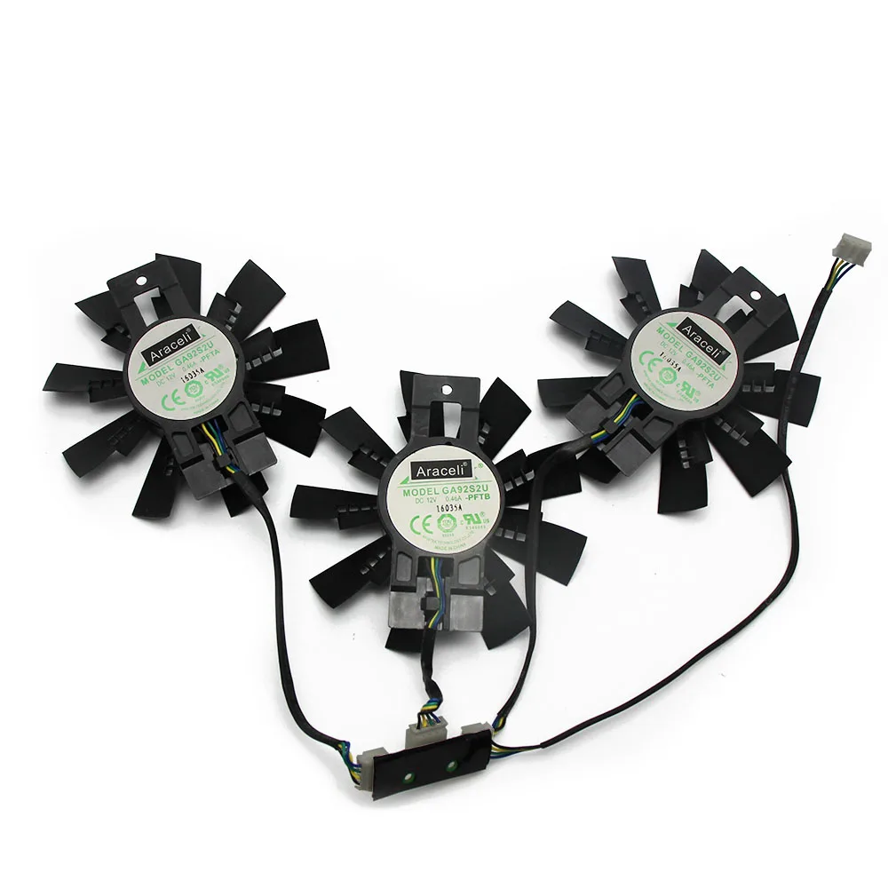 GA92S2U GTX 980Ti DC12V 0.46A для ZOTAC GTX980Ti AMP Экстремальный Вентилятор Охлаждения видеокарты - Цвет лезвия: 3PCS