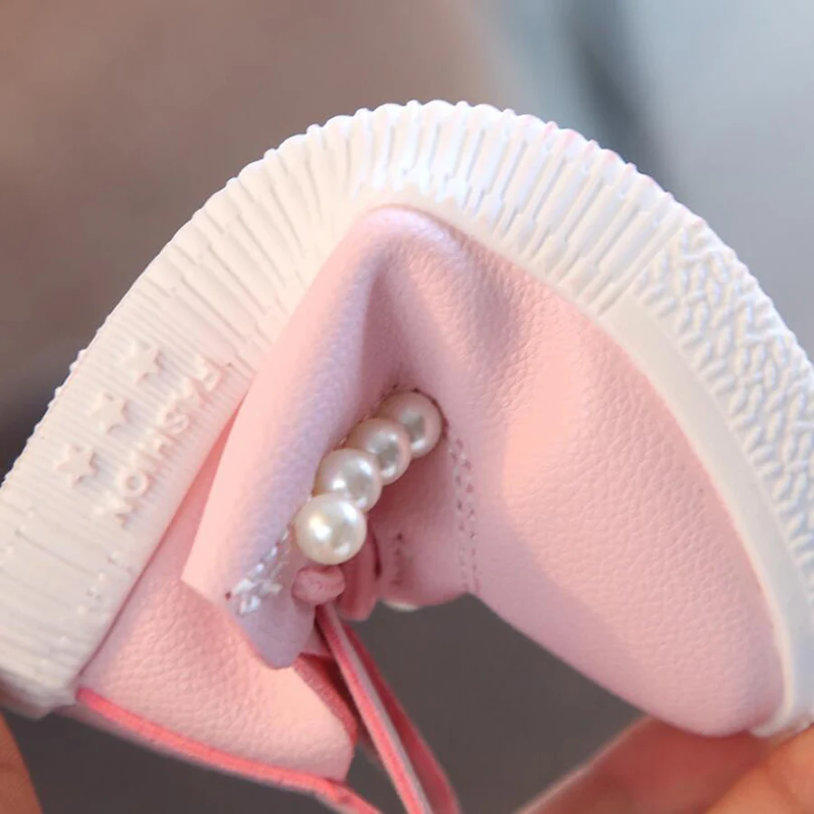 Kids Cute Casual Shoes Baby Toddler Girls Fashion beading Children Princess Soft Flat Child Sneakers New | Детская одежда и обувь