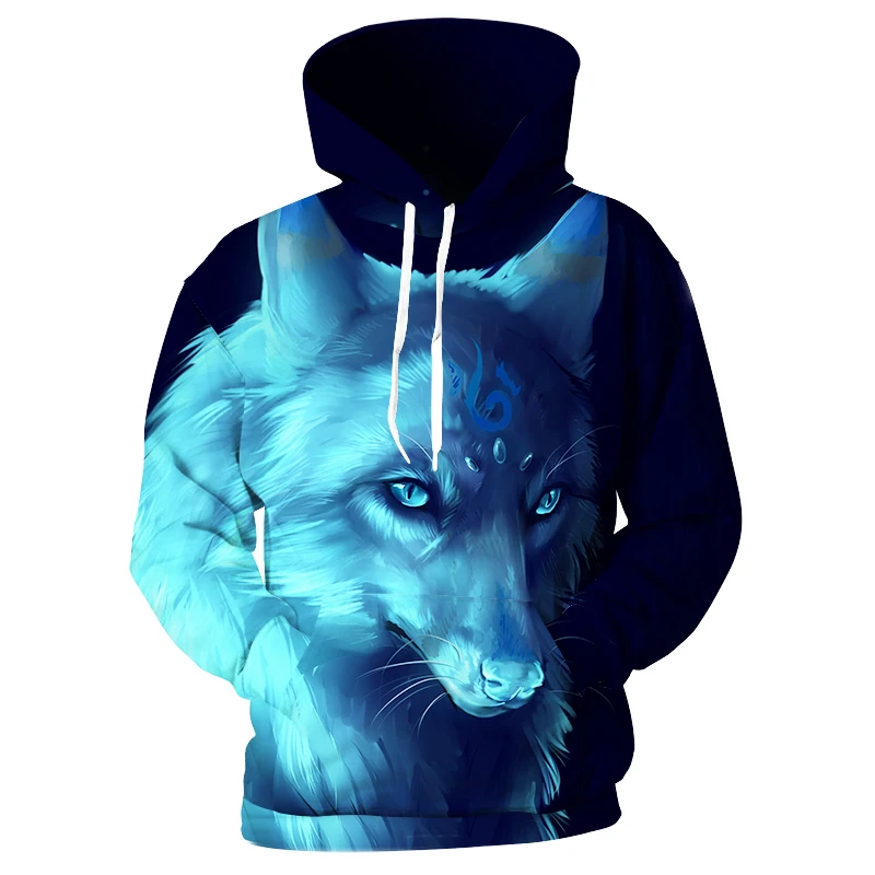Cloudstyle, черные, белые повседневные толстовки, мужские, женские, 3D Толстовка, животное, собака, Хаски, волк, с принтом, толстовка, Забавный пуловер, зимняя куртка