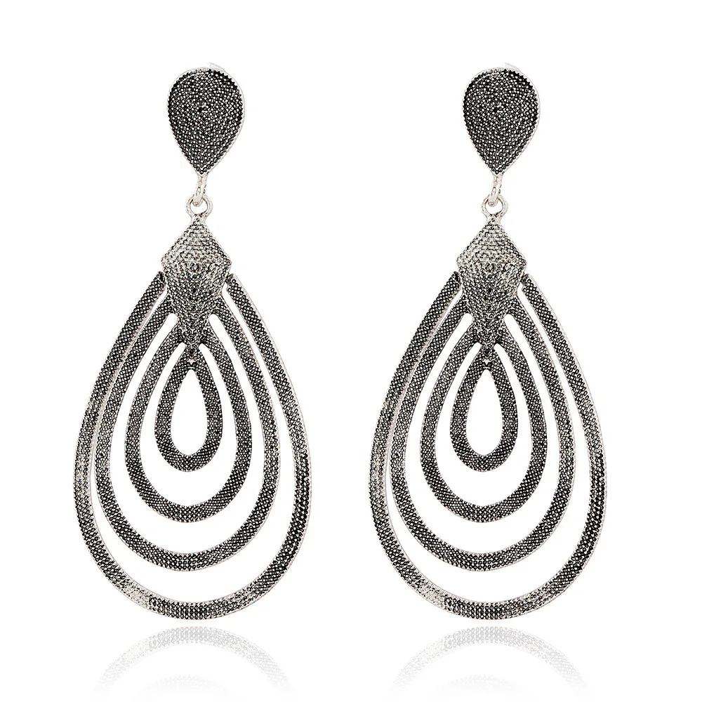 Длинные висячие серьги Naomy & ZP в форме цветка для женщин винтажные вечерние