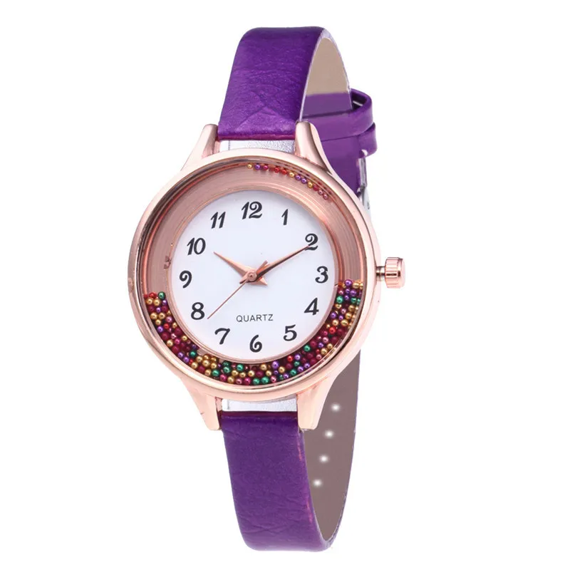 Часы женские Leban Winner кварцевые студенческие с лентами из нержавеющей стали