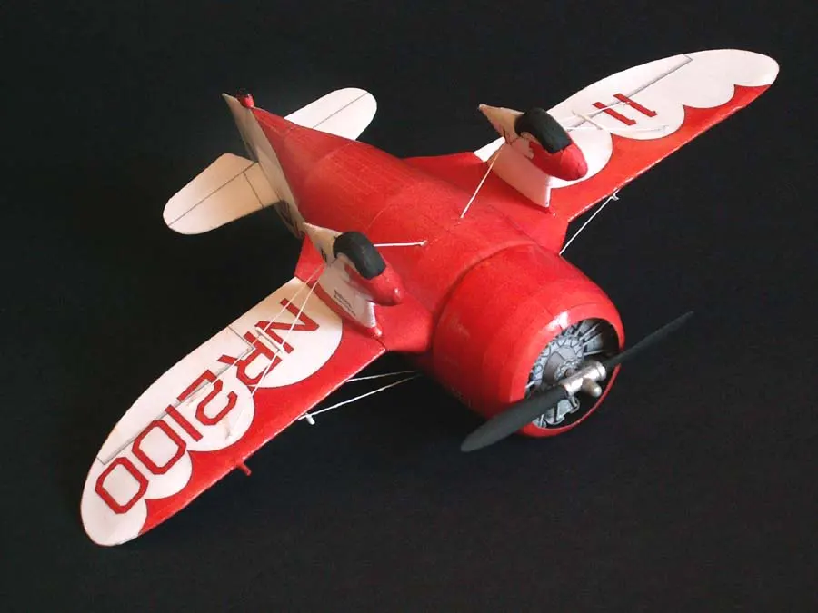 Самодельная Бумажная модель Us Racing Plane Gee Bee R1 1932 мальчик подарочная бумага ремесло