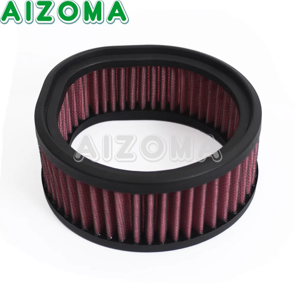 Red Motorcycle High Flow Air Filter Cleaner For Harley Models with S&ampS Super E and G series Carb Reusable Filters | Автомобили и