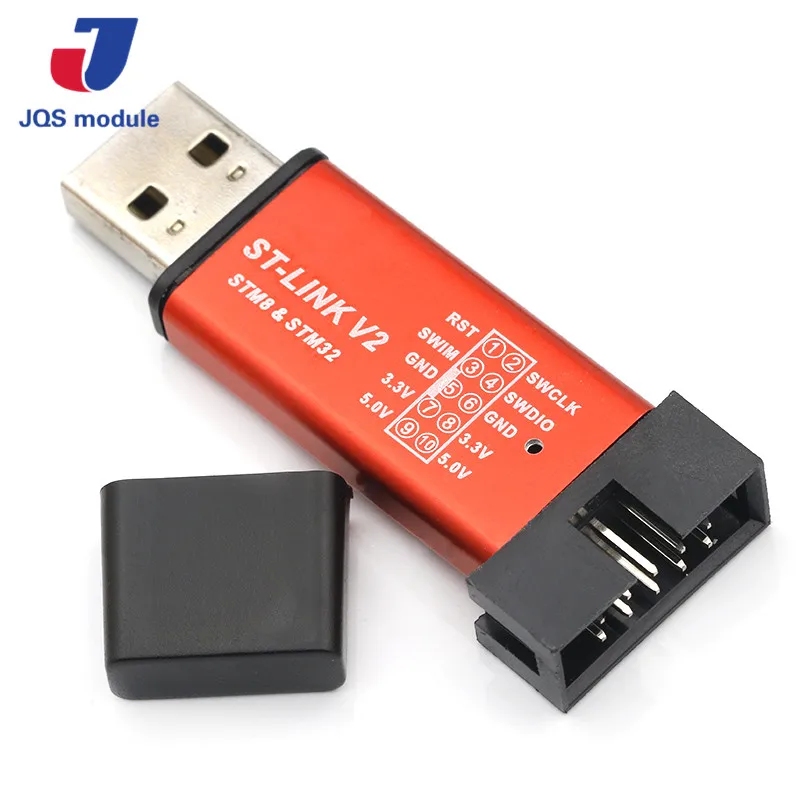 ST LINK Stlink Link V2 Mini STM8 STM32 симулятор скачать программист Программирование с крышкой