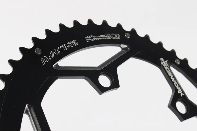 RACEWORK BCD 110/130 мм 35/50T овальный двойной дисковый Звездочка MTB Горный Дорожный велосипед звездочка цепной кольцо
