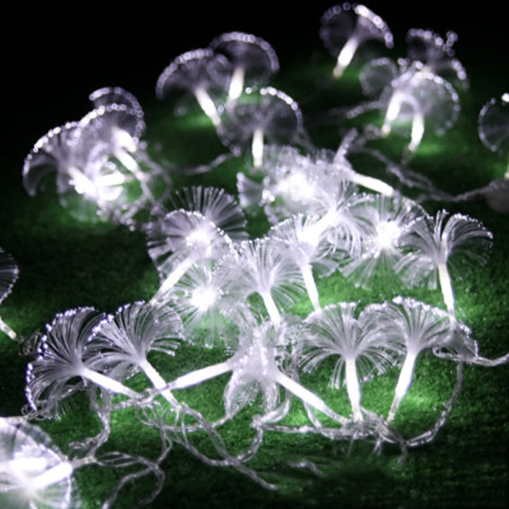 

5/10m 20/38leds Holiday lights 7cm Creative Dandelion Led Light string Xmas christmas wedding valentine Day fairy decoration CA