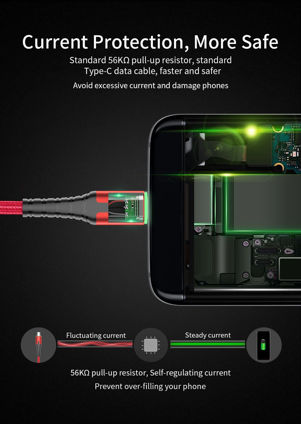 Светодиодный кабель USB type C USB C 3A кабель для быстрой зарядки кабель usbc для samsung S9 S8 huawei mate 20 Xiaomi 9 светильник usb type C