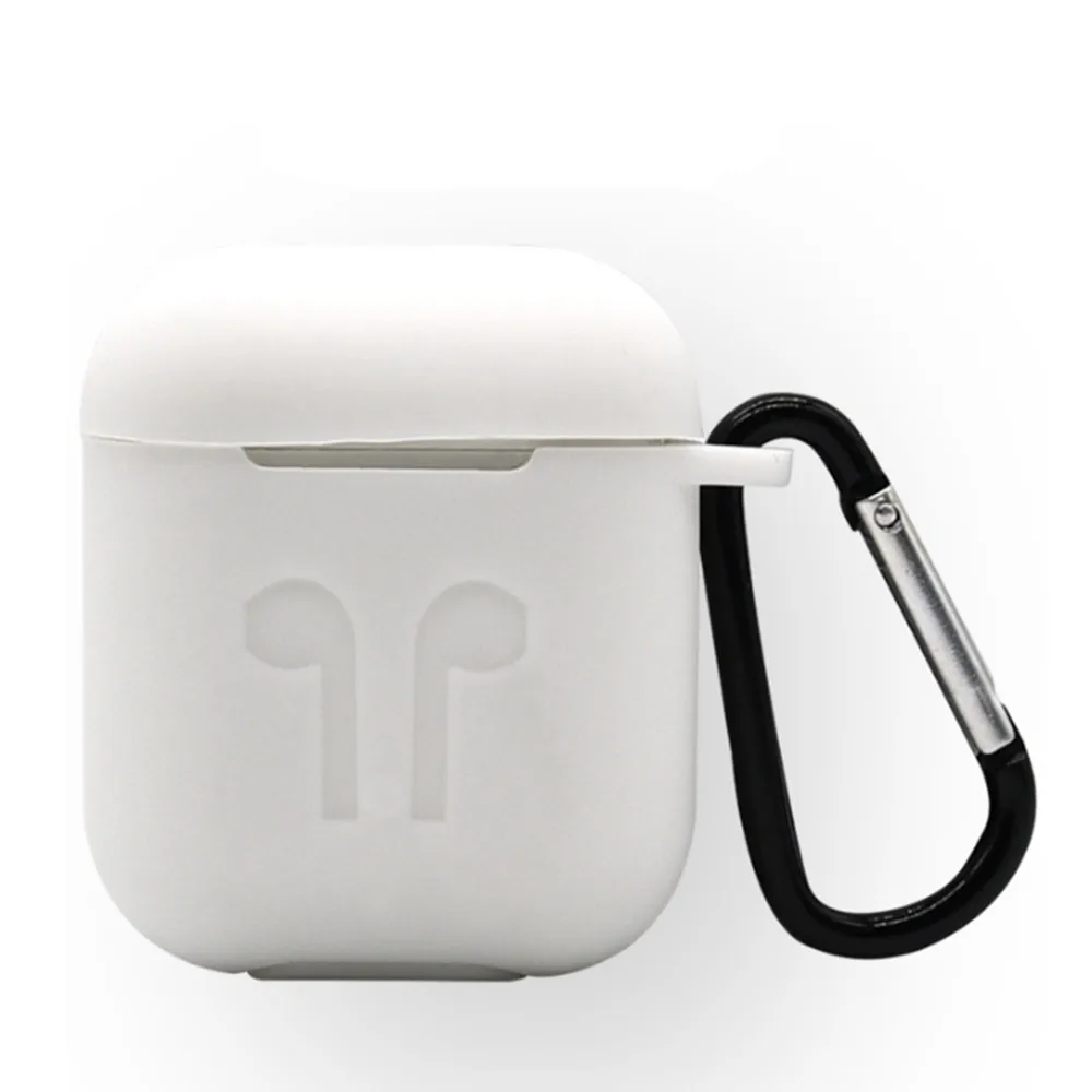 Силиконовые Беспроводной Bluetooth наушники чехол для Apple AirPods Ударостойкой Защитная