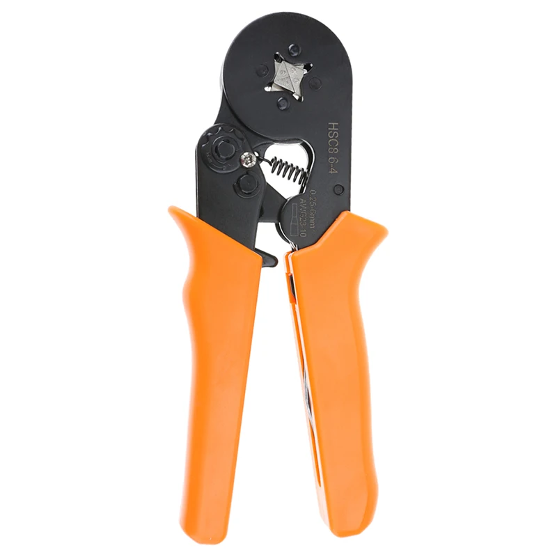 Plier HSC8 6-4 обжимные плоскогубцы для изолированных и неизолированных втулок 0,25-6 мм2 AWG23-10 мини саморегулируемые плоскогубцы - Цвет: Plier