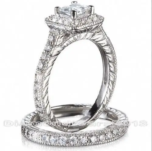 Кольцо обручальное с фианитами 10 карат под белое золото размеры 5/6/7/8/9/10