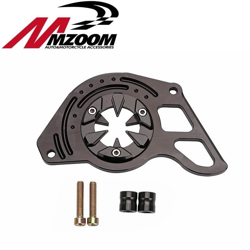 Mozzm-мотоцикл Запчасти двигателя передней звездочки цепи гвардии чехол Черный