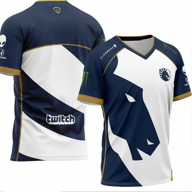 1 Высокое качество, 1:1, Esports Team Liquid, на заказ, ID футболка, футболка для фанатов, мужчин и женщин, N-neck, футболки с коротким рукавом, на заказ, футболка, Homme - Цвет: 1