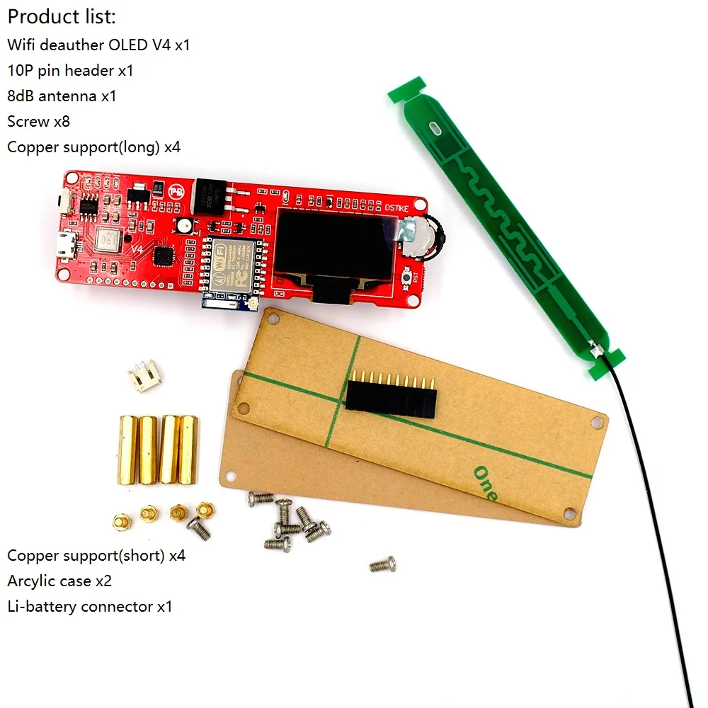 DSTIKE Wi Fi Deauther OLED V4 атаки/управление/тесты инструмент NodeMCU ESP8266 Arduino