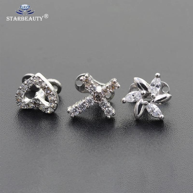 1 шт. цветочный микро Кожный Якорь титановый пирсинг кожная база якоря и верхние