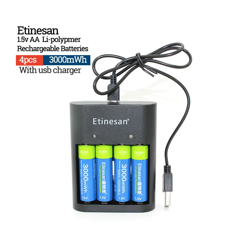 Литий ионные аккумуляторы Lifepo4 литий 1 5 МВт/ч полимерные типа AA и AAA 4 шт.|battery 4|li-ion
