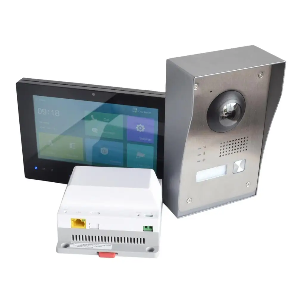 HIK 2-проводной IP видеосвязь комплект Комплект multi-язык HD 2MP, ip-дверной звонок, dooe телефона, водонепроницаемый