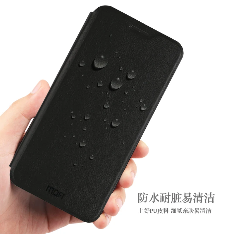 Для Xiaomi Mi 8 Lite Оригинальный MOFi Серии Rui Роскошный кожаный флип-чехол для Mi8