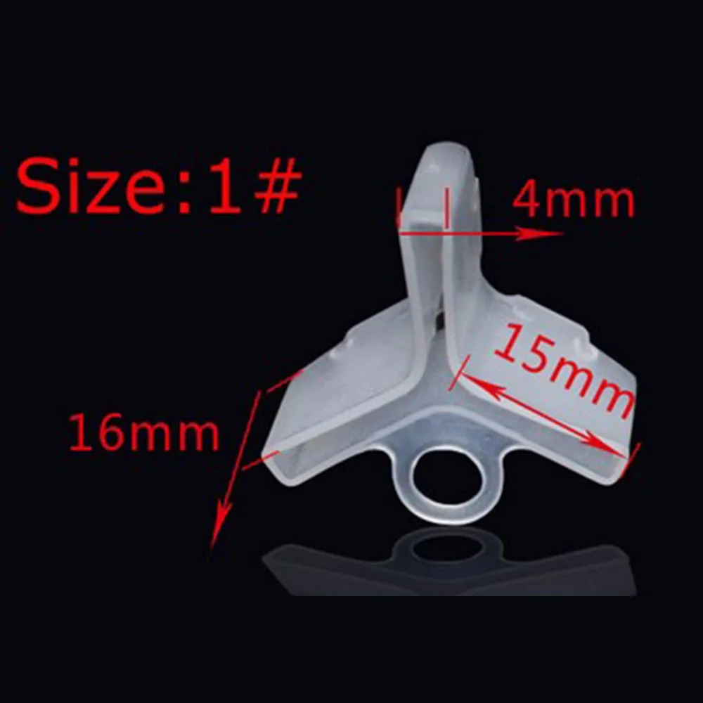 100 шт./лот 5 размеров пластиковые защитные чехлы для тройных крючков держатель