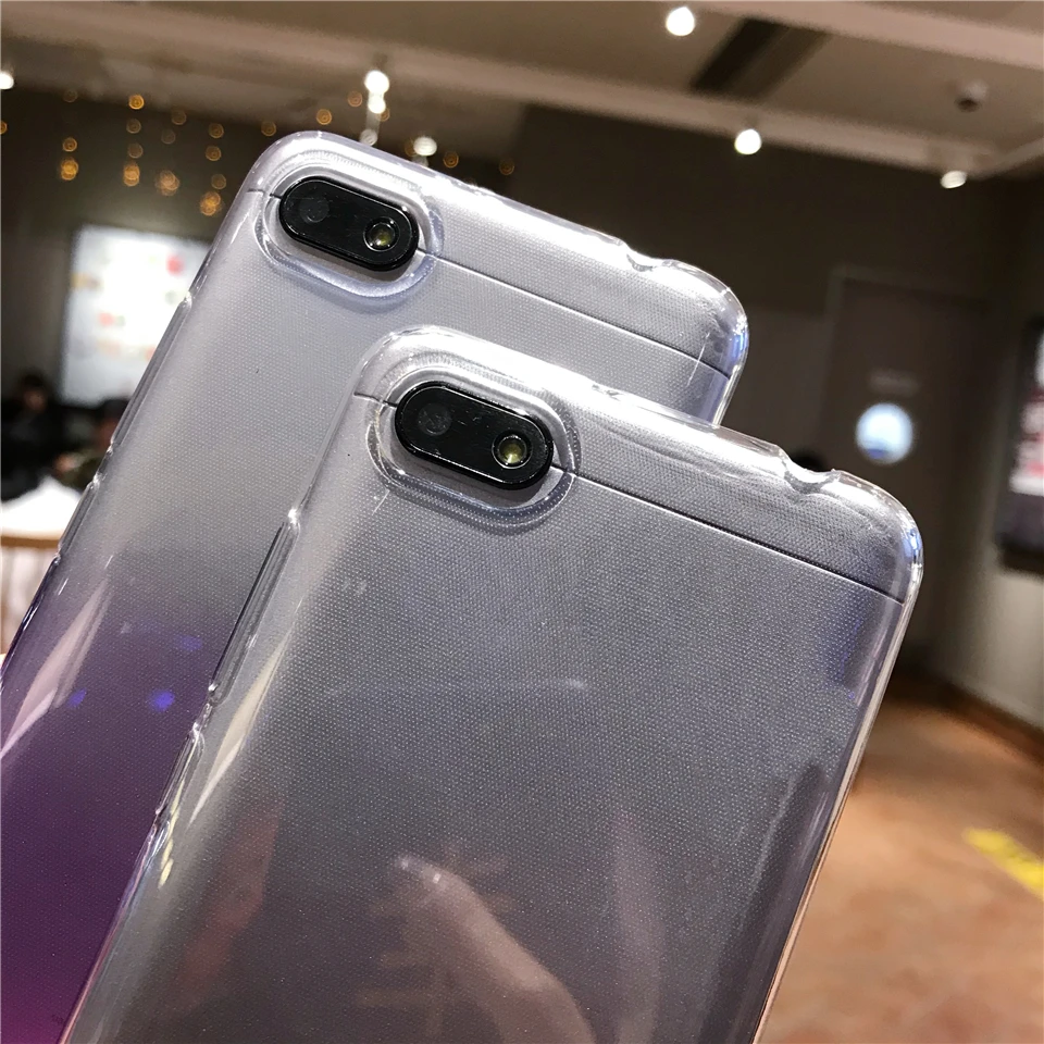 Прекрасный Гир градиент чехол для XiaoMi RedMi 6A мягкий силиконовый из ТПУ сзади