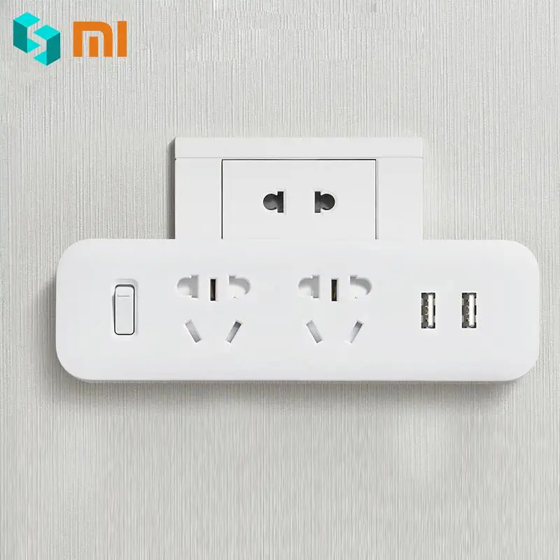 Оригинальный Xiaomi Mijia два конвертера мощность полосы адаптер с 2 розетки защита от