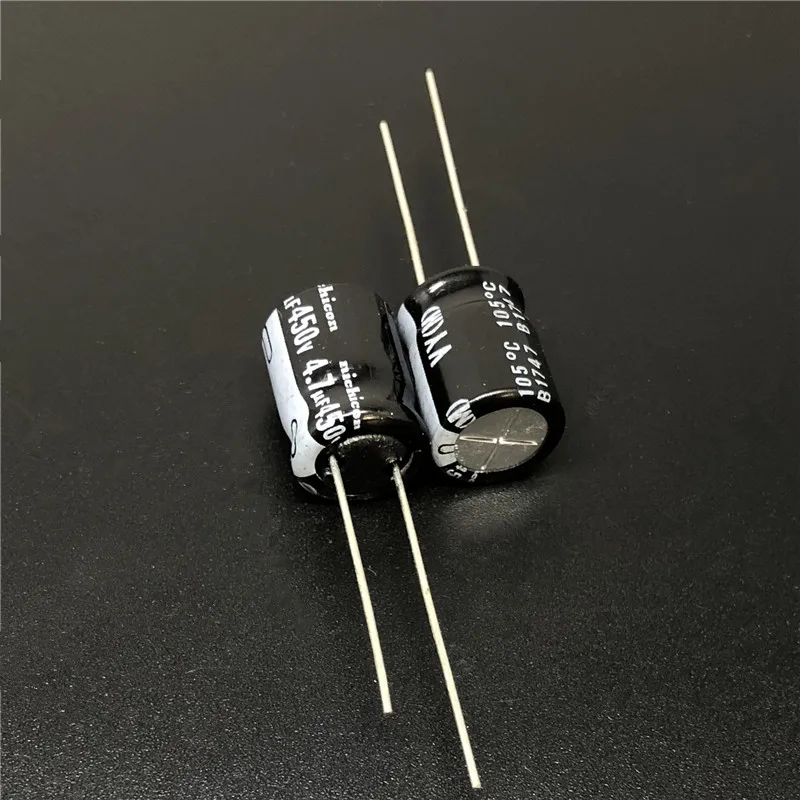 

10Pcs/100Pcs 4.7uF 450V NICHICON VY Series 10x12.5mm Wide Temperature Range 450V4.7uF Aluminum Electrolytic Capacitor