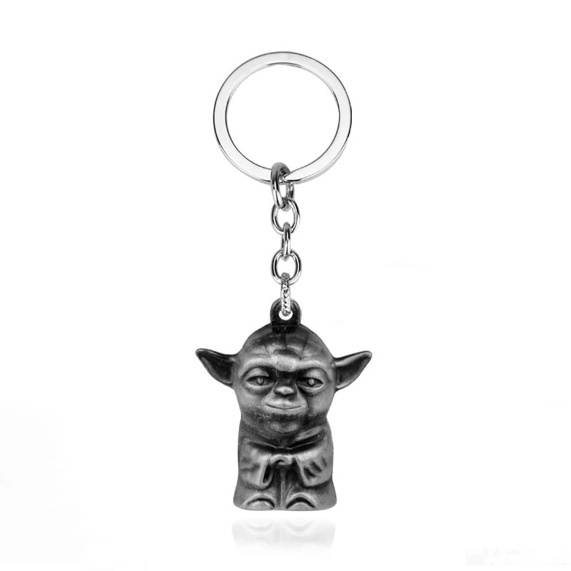 I silver Брелок "Звездные войны" коллекции фильмов брелки космический корабль йода робот BB-8 BB8 Дарт Вейдер Штурмовик брелок с кольцом для ключей - Цвет: I silver
