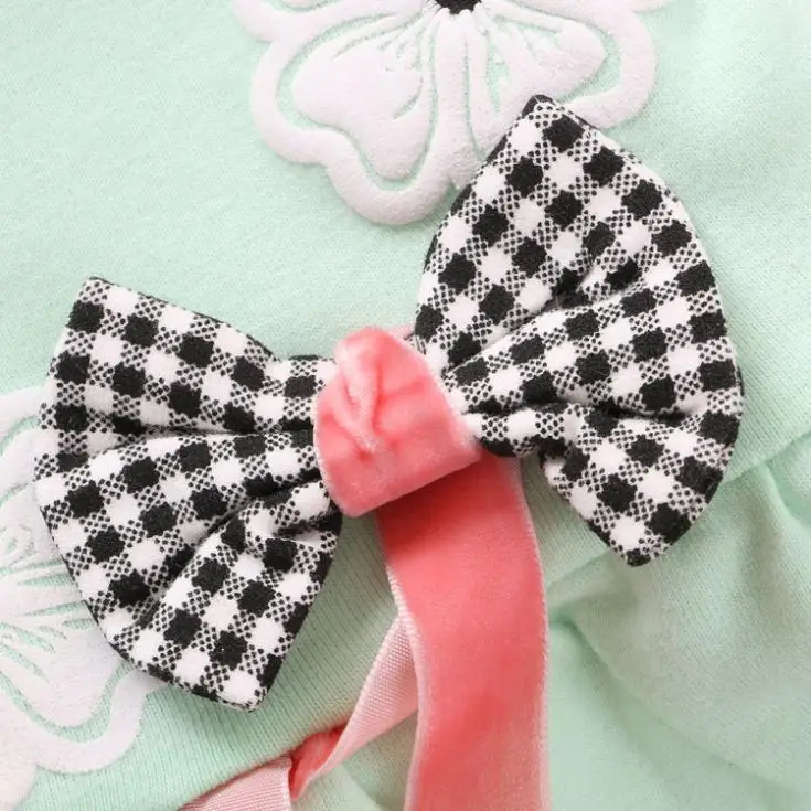 Новинка 2017 года маленьких весна/осень комплект для малышей с принтом модный