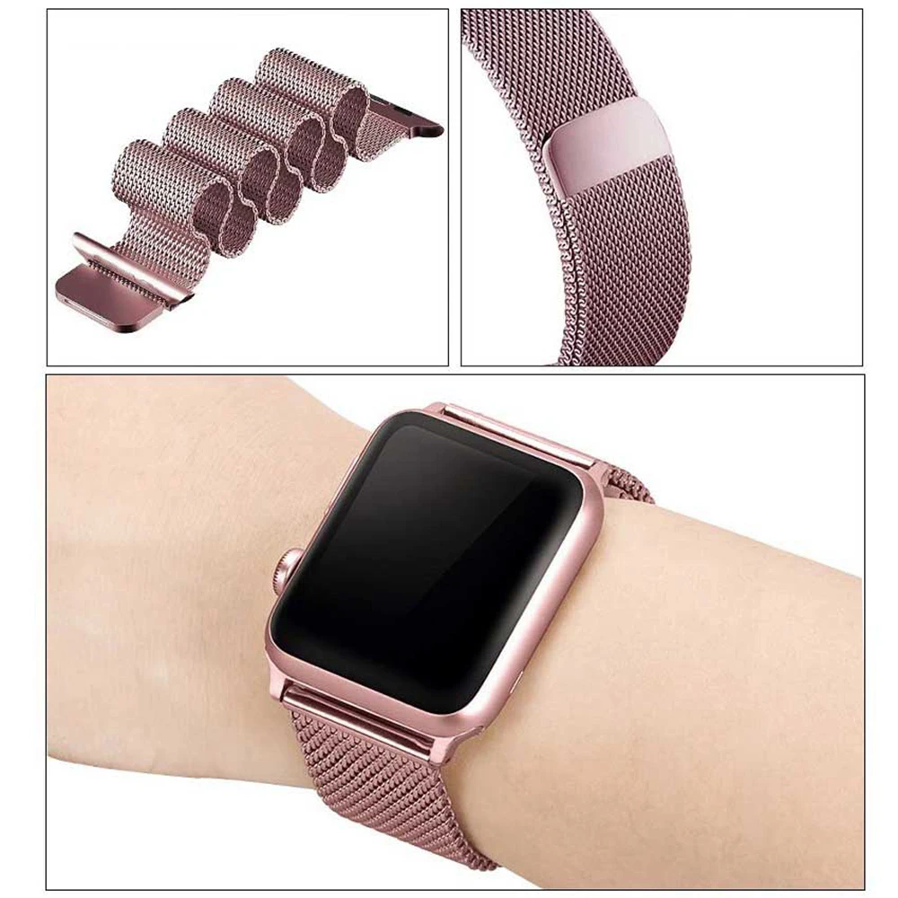 Ремешок для часов Leecnuo ремешок Apple Watch 42 мм 38 Миланская петля iWatch 1/2/3 | Наручные часы