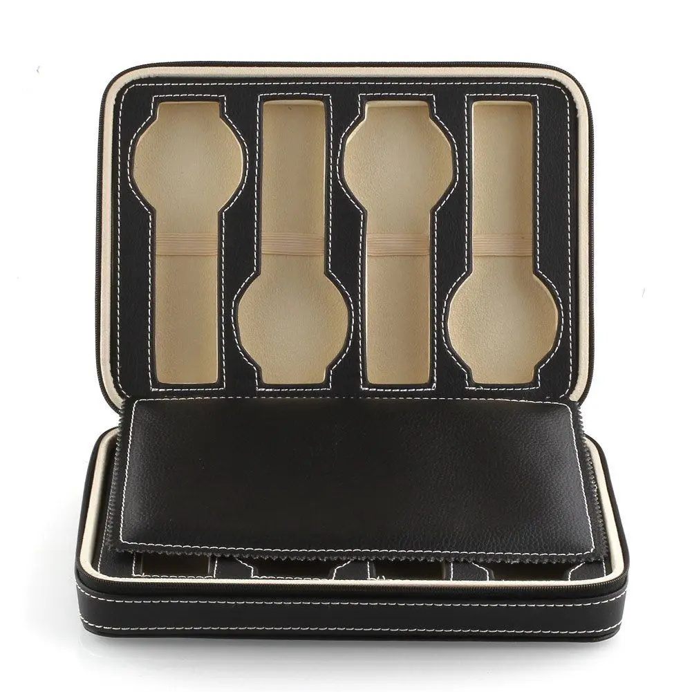 8 ячеек коробка для хранения часов кожа ПУ демонстрация лоток дорожный
