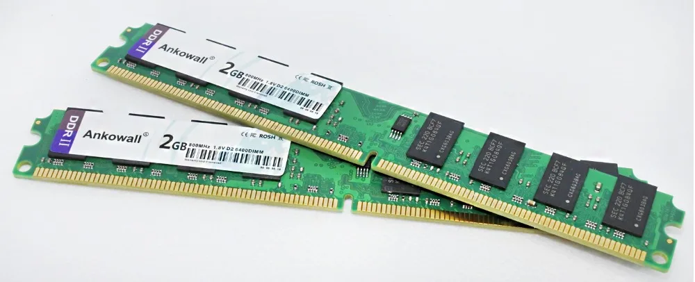 Ankowall новая DDR2 Ram 2GB 800MHz PC2-6400U 1,8 V CL6 240Pin non-ECC настольная Память Dimm