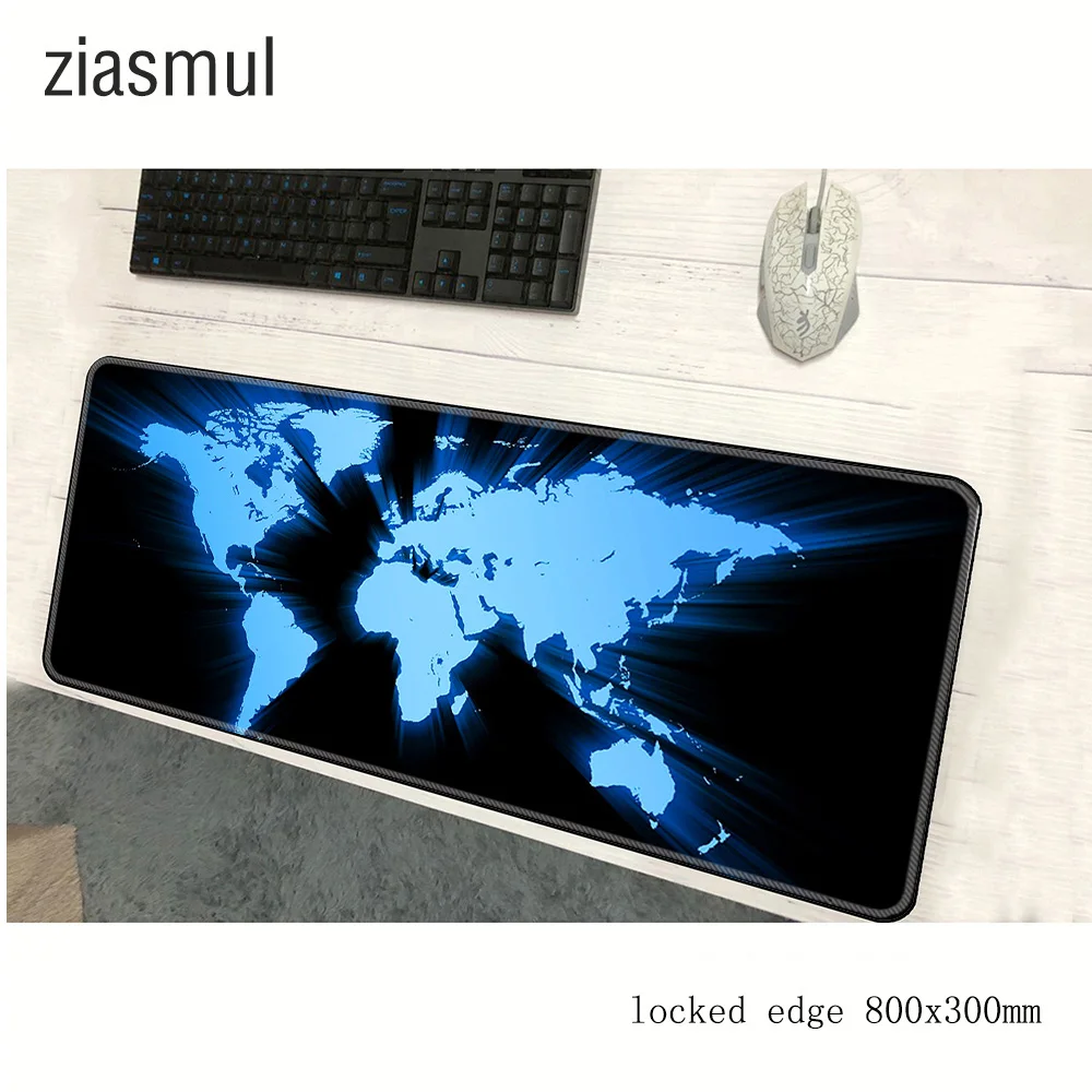 Коврик для мыши с картой мира 800x300x2 мм|Коврики мышей| |