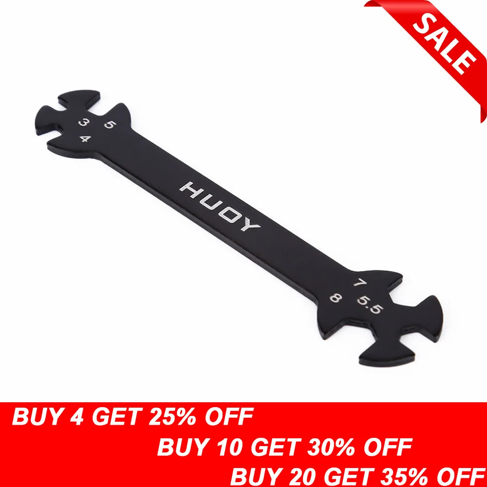 Гаечный ключ 6 в 1 RC Hudy 3/4/5/5 5/7/8 мм для стягивателей и гаек|tools rc|rc toolshudy tools |