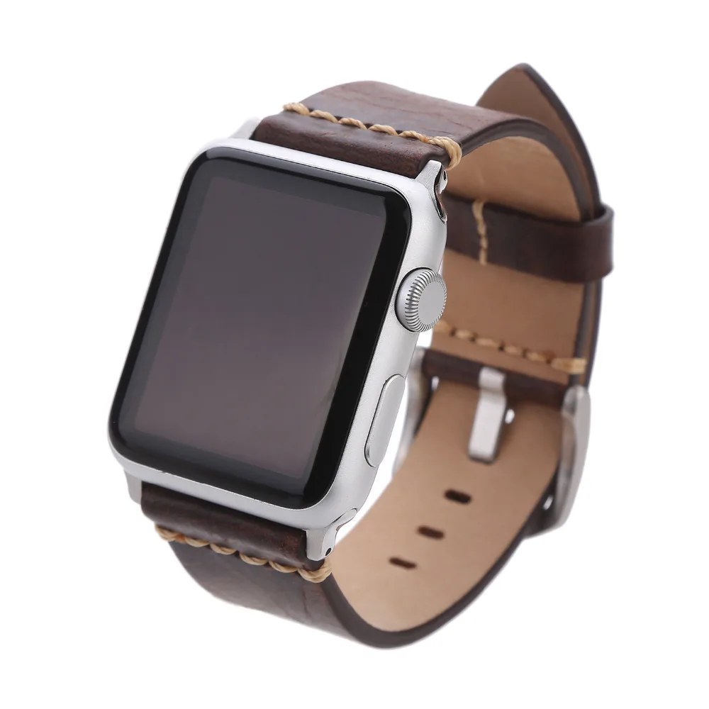 Ремешок для часов EACHE из натуральной кожи подходит Apple Watch 1 2 3 38 42 мм|Ремешки часов|