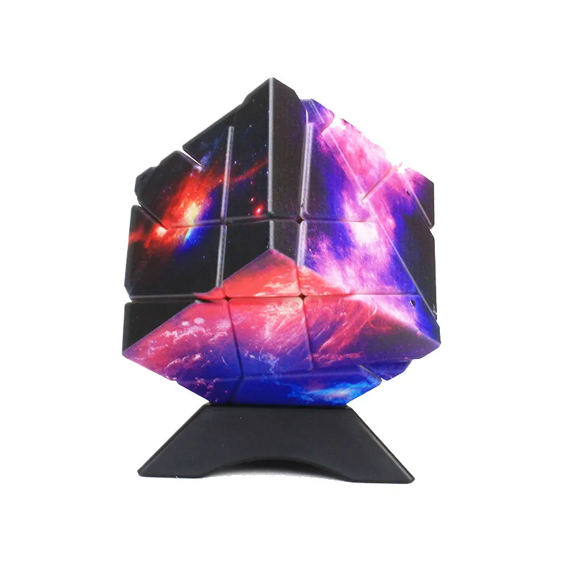 ZCube 3x3x3 Звезда небо печать волшебная Скорость Куб странной формы головоломка куб 3x3x3 magico Cubo обучающие игрушки для детей - Цвет: star sky