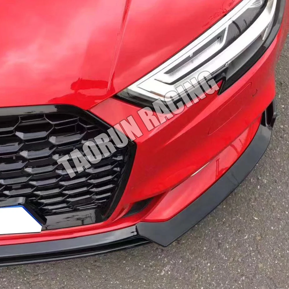 S3 ABS черный передний бампер спойлер для Audi A3 S line & Bumper 2017 2018 2019 (не подходит