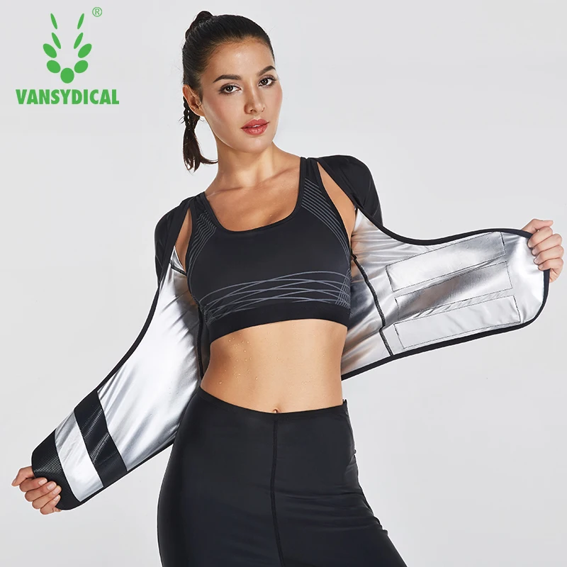 Vansydical женские компрессионные костюмы для сжигания жира на животе утягивающий