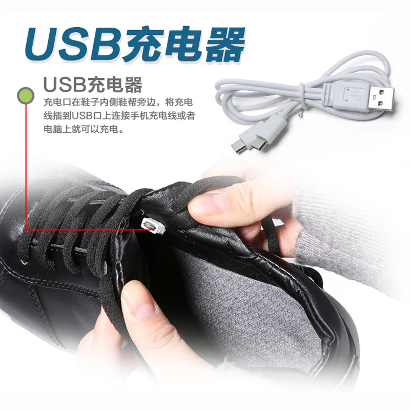 YPYUNA USB зарядное устройство tenis led enfant светящиеся кроссовки детская повседневная