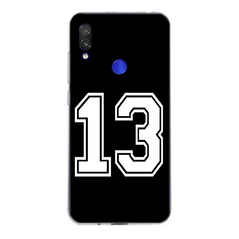 Мягкий резиновый чехол бампер Lucky number для Xiaomi Redmi K20 8 7 6A 6 5 Plus 5A 4 4A 4X S2 Note Pro| |