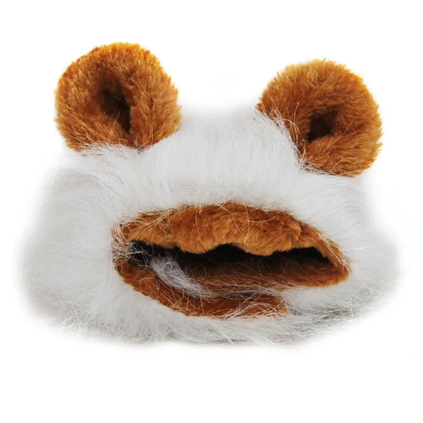 Парик для домашних животных кошек собак имитация Львиной гривы головной убор