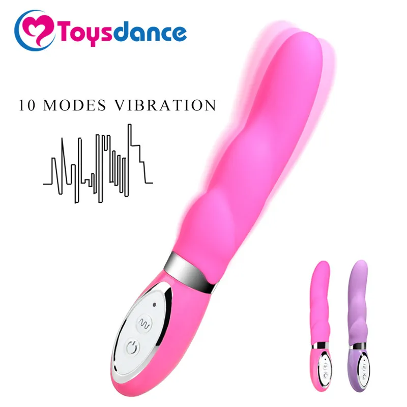 Toysdance 10 скоростей фаллоимитатор силиконовый вибрационный Пенис для женщин секс