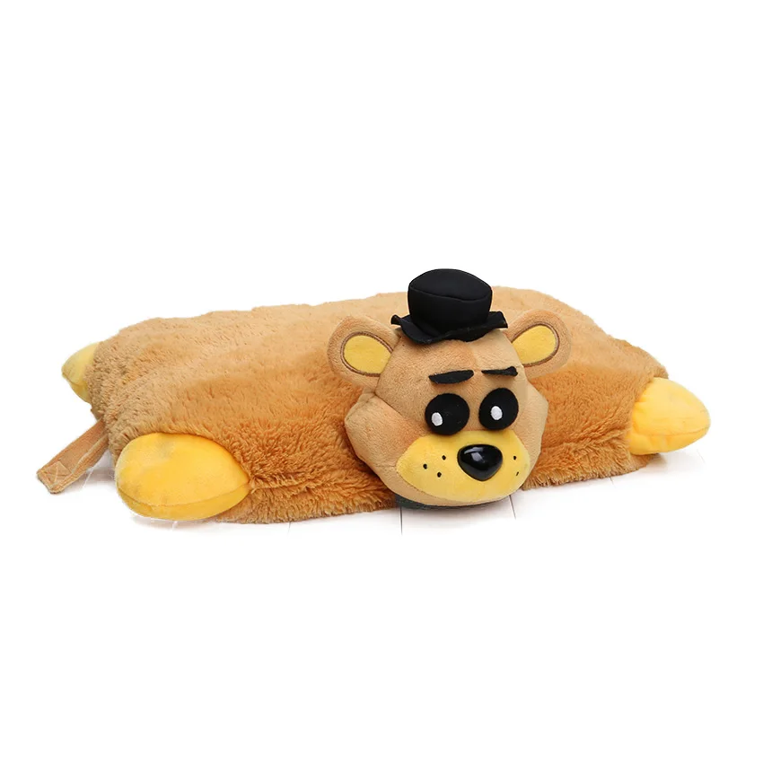 Golden Freddy 7 стилей 43 см* 30 см Фредди Fazbear плюшевая подушка пять ночей у Фредди мангл Фокси Бонни и Чика Золотой медведь игрушки FNAF Автомобильная подушка - Цвет: Golden Freddy