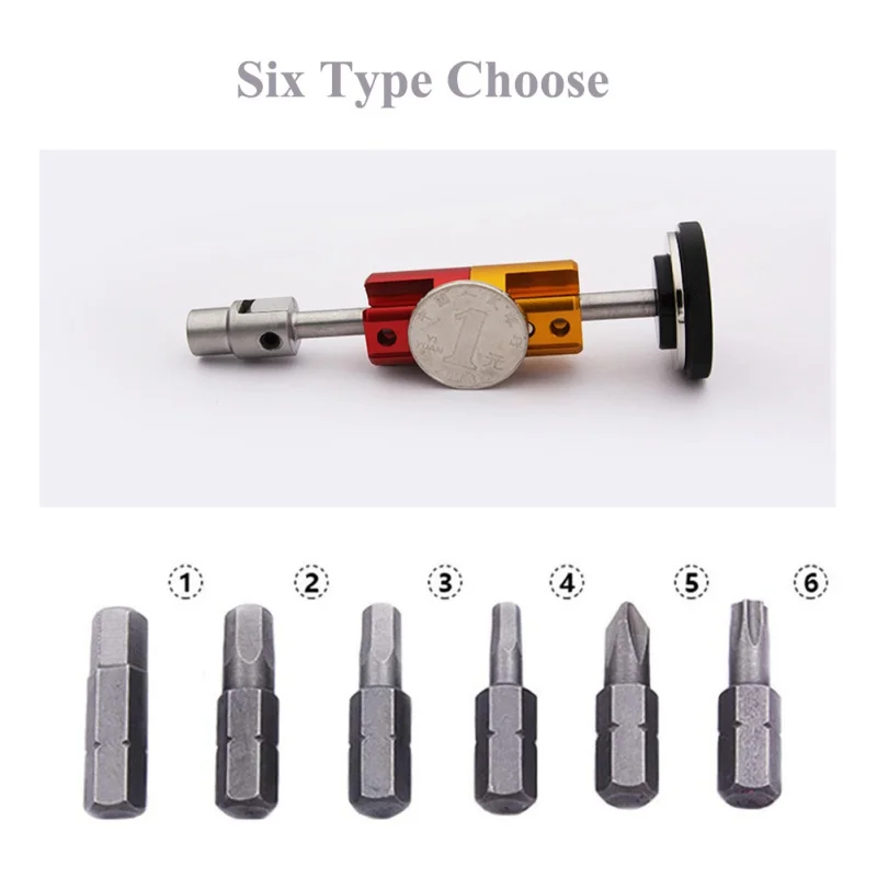 11*3 см портативный черный инструмент для ремонта велосипеда шесть углов скрытого