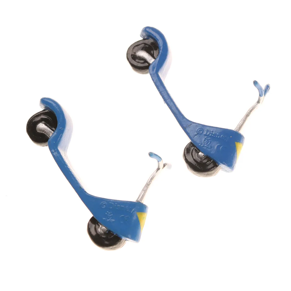 

1:12 Doll House 2pcs Doll Scooter Children Baby Gift Toy Mini Furniture Miniature Rement Doll Accessories 4.4*2.5cm
