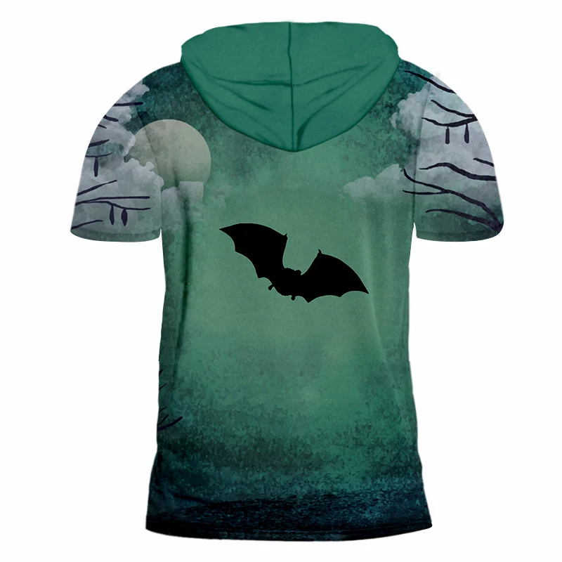 OGKB Мужская Новая футболка с капюшоном изображением белого облака Луны 3D принт