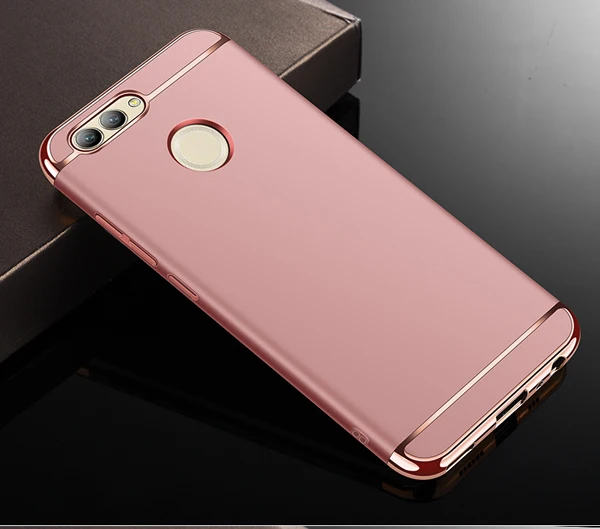 Rose Gold Huawei nova 2 3 чехол для телефона для huawei nova 2 Plus задняя крышка 3 в 1 позолоченный защитный жесткий чехол huawei nova 2 3i чехол Coque - Цвет: Rose Gold